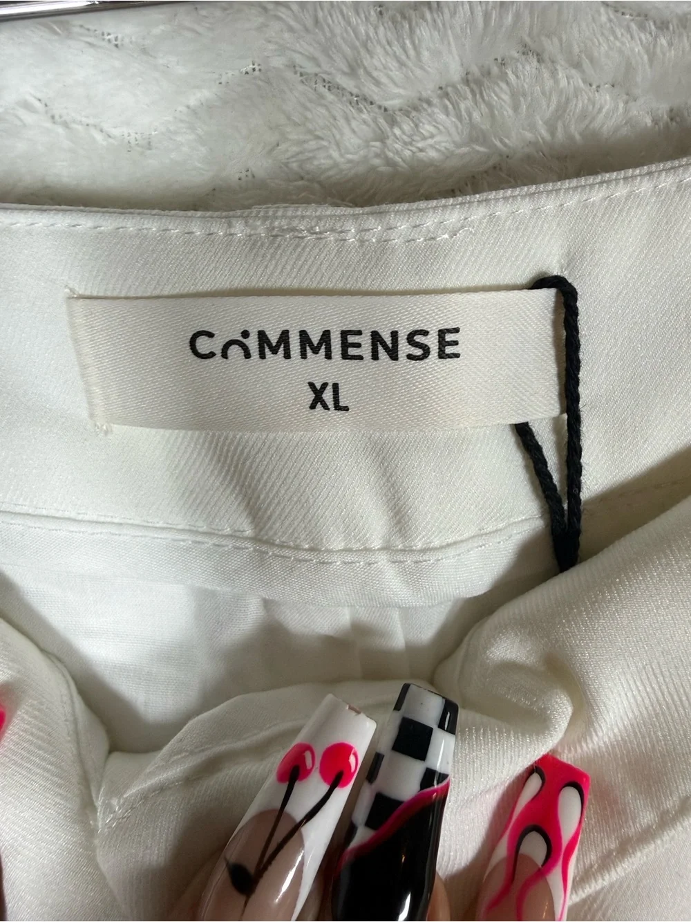 Commense White Wide-Leg Dress Pants. Absolutely gorgeous 🧡🔥 look amazing piece 😎